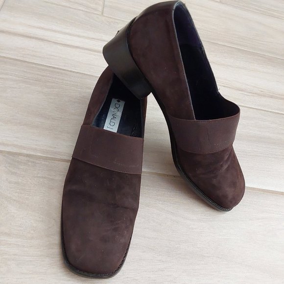 Donald J Pliner ALLES Brown Suede Slip On Loafer. Size 7M - Picture 1 of 11